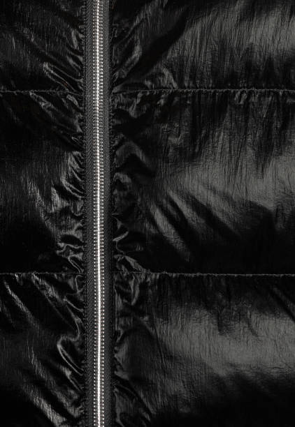 istock Close-up of a down jacket black color 1317714049