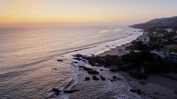 istock Malibu at Dusk - Aerial 1317719480