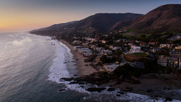 istock Malibu at Sunset from Lechuza Point - Aerial 1317719485