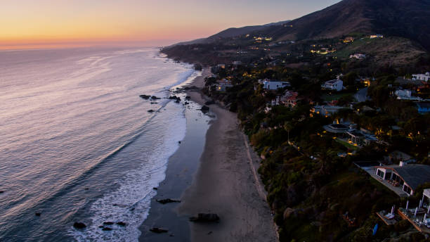 istock Malibu Coast at Sunset - Aerial 1317719490