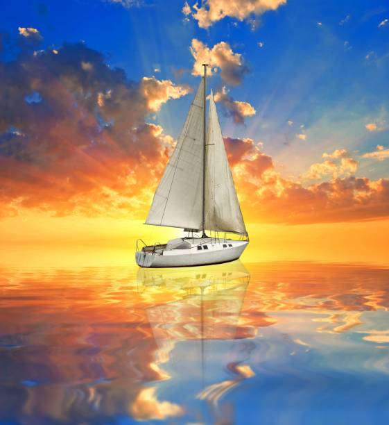 istock sail yacht on an evening lake 1317728206