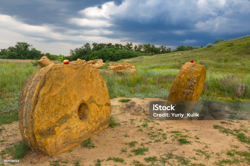 ancient stone monuments Ancient Stock Photo