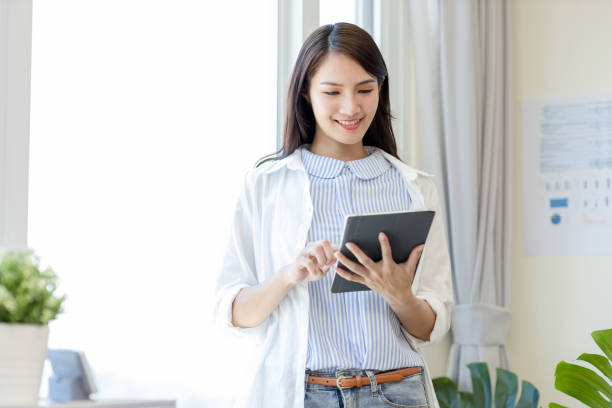 istock Asian woman work in office 1317728458