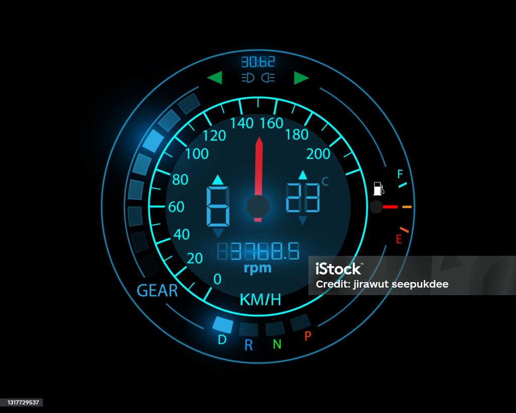 Aspeedometer Speedometer Car Speedometer Design Technology Illustration Eps10 Vector ...