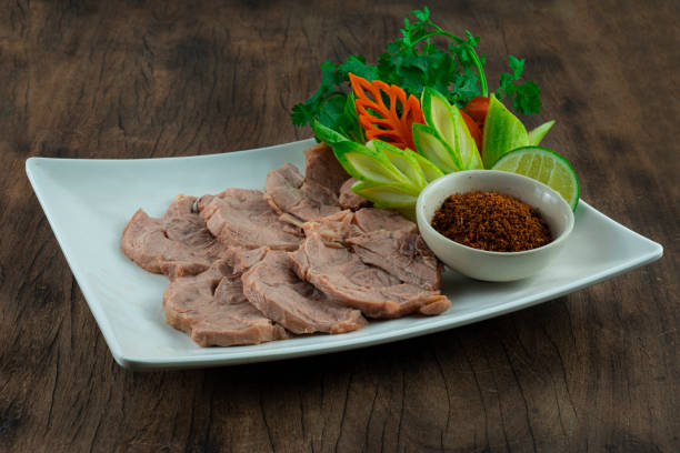 istock Steamed Shank Beef Served Galangal Chili paste (Nam-Prik-Kha) Thai Food 1317731316