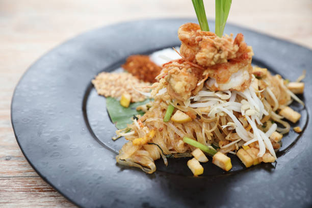 istock Thai food pad thai fried noodle with shrimp 1317731412