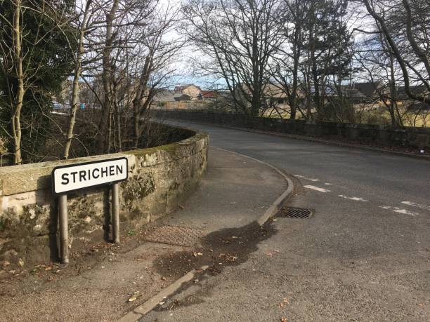 Village of Strichen, Scotland stock photo