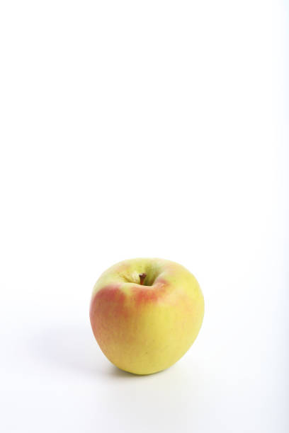 istock Red yellow apple isolated in white background 1317732511