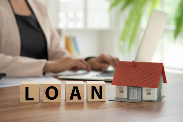 loan mortgage stock photo
