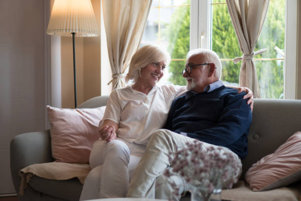 istock Happy senior couple 1317738289