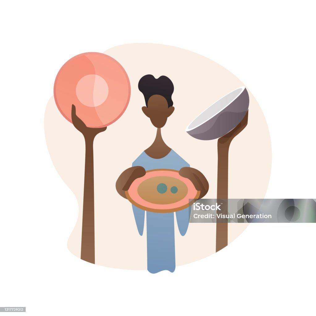 Starvation and malnutrition abstract concept vector illustration. Starvation and malnutrition abstract concept vector illustration. Starvation problem, hunger and malnutrition, resource outreach, population famine, lack of food, bad nutrition abstract metaphor. Malnutrition stock vector