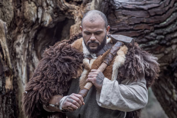 istock An African Tribal Warrior in a forest 1317739898
