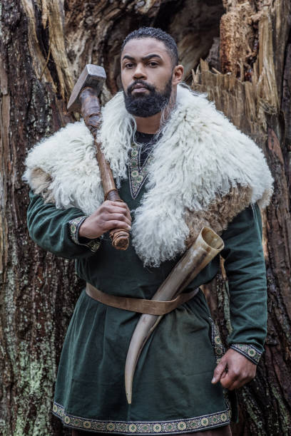 istock An African Tribal Warrior in a forest 1317740558