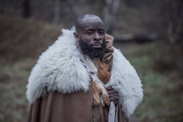 istock An African Tribal Warrior in a forest 1317740704