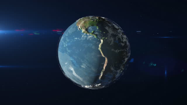 Animated Spinning Earth in Space Free Motion Graphics & Backgrounds  Download Clips Space
