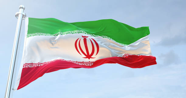 bandera de irán - iranian flag fotografías e imágenes de stock