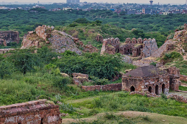 istock Tughlaqabad fort view - 3 1317751836