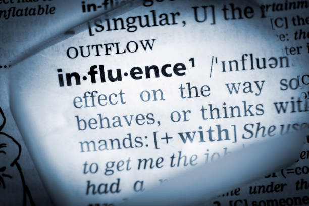 The Definition of Influence stock photo