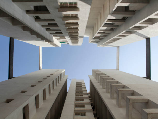 istock Vertical view of buildings. Shot from down upwards. 1317758106