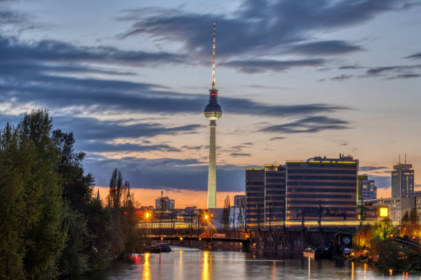 istock The famous Television Tower and the river Spree 1317764057