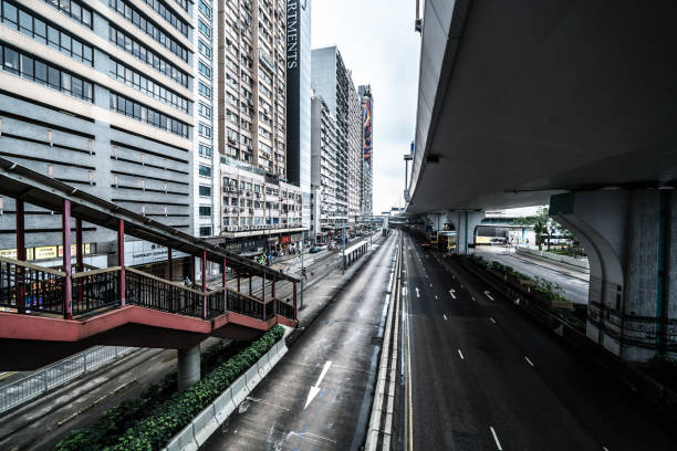 istock Gloomy Central Cityscape 1317765056