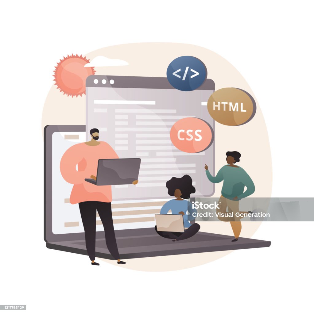 Computer Programming Camp Abstract Concept Vector Illustration Stock ...