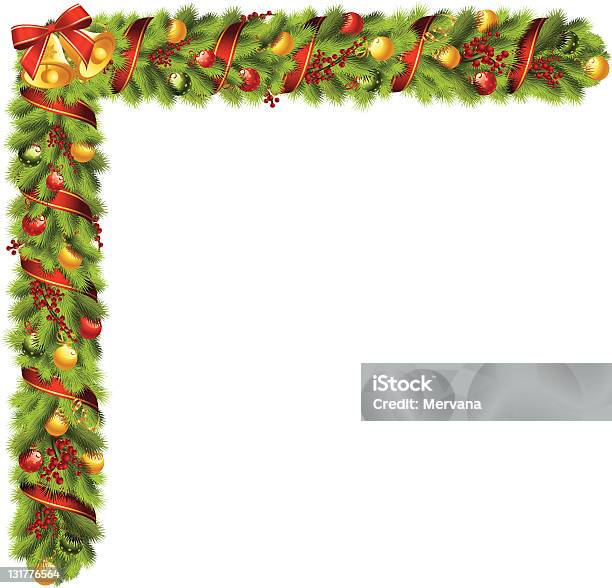 Christmas Frame Stock Illustration - Download Image Now - Backgrounds, Bell, Celebration