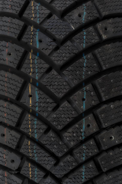 istock Car tires isolated on a white background 1317767805