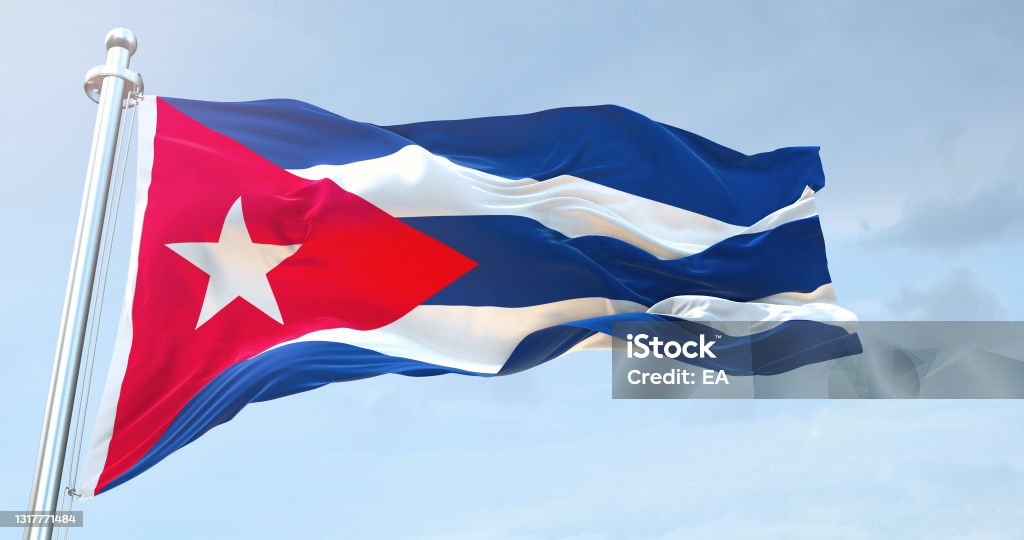 Cuba flag 4k Government Stock Photo