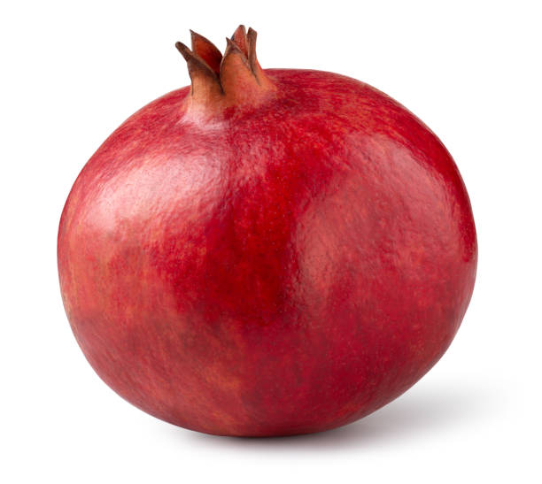 istock Pomegranate isolated. Pomegranate on white background. Whole fruit with clipping path. Full depth of field. 1317775267