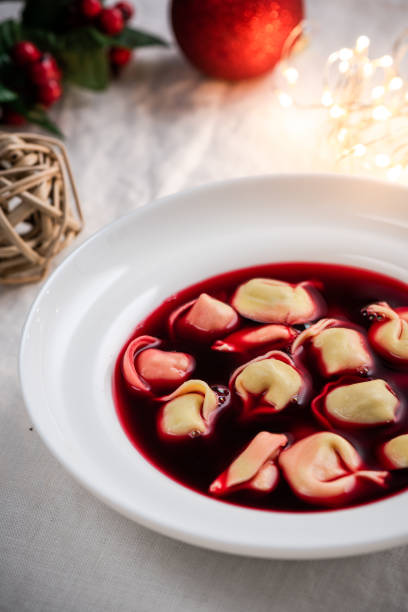 istock Christmas Traditional Borscht with Dumplings 1317777948