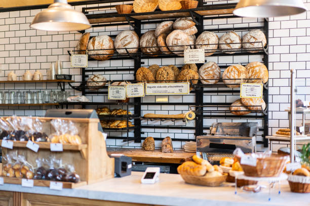 istock Interior of a bakery food display 1317781394