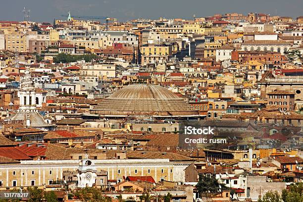 Paesaggio Urbano Di Roma - Fotografie stock e altre immagini di Roma - Città - Roma - Città, Torre delle telecomunicazioni, A mezz'aria