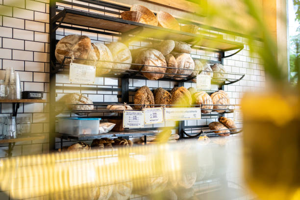 istock Various baked food in displayed in rack at bakery 1317785201
