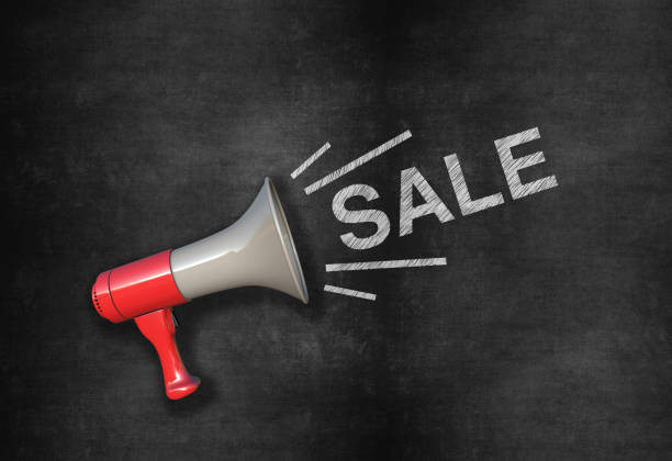 istock Megaphone with Sale Announcement 1317787871