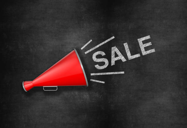 Megaphone with Sale Announcement