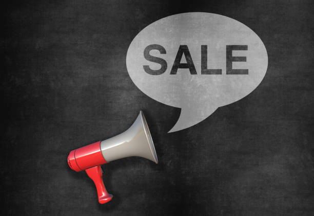 istock Megaphone with Sale Announcement 1317788104