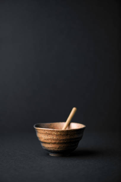 istock Traditional, handcrafted ceramic on dark background. Soft focus. Copy space. 1317790814