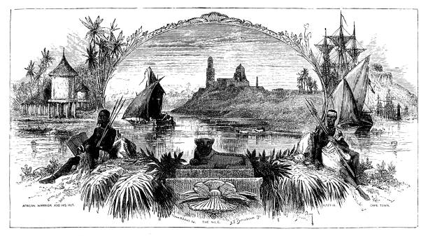 istock Antique illustration from school atlas: Africa 1317794863