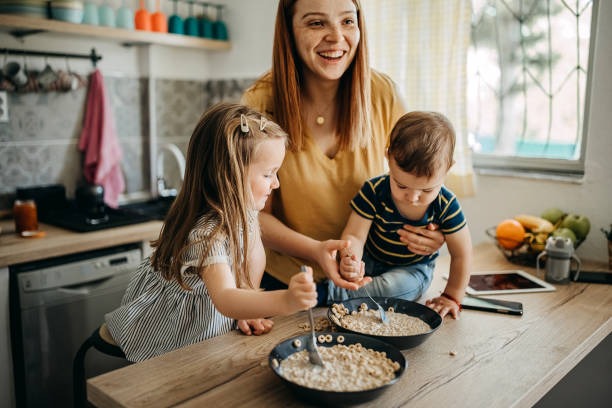 istock Start a beautiful morning with the kids 1317796652