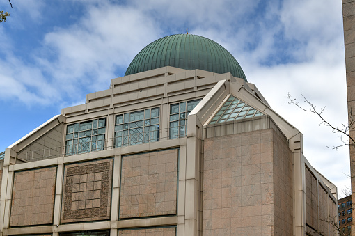 The Islamic Cultural Center of New York is a mosque and an Islamic cultural center in East Harlem, Manhattan, New York City.