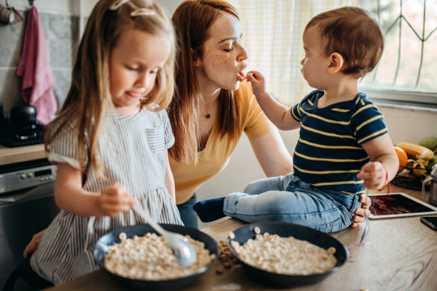 istock Start a beautiful morning with the kids 1317797076