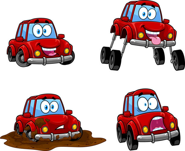 1,103 Cartoon Car With Eyes Stock Photos, Pictures & Royalty-Free Images -  iStock