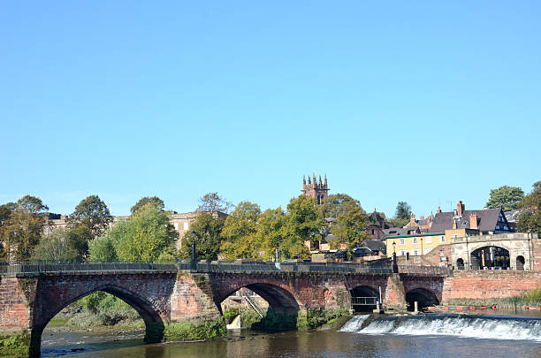 istock View of Old Dee Bridge from Riverside in Chester 131780351