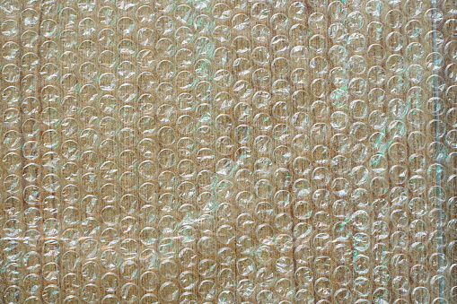 Air bubble plastic sheet translucent background