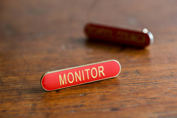 Retro style school badges bar style