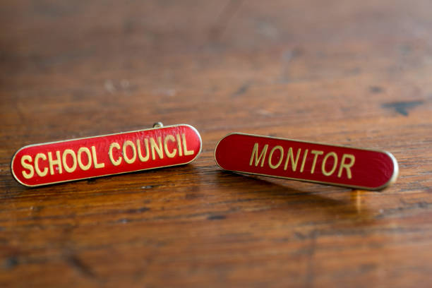 istock Retro style school badges bar style 1317809135