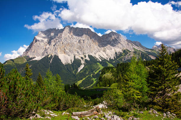 istock View from a vantage point to the Zugspitze in Ehrwald in Austria. 1317811622