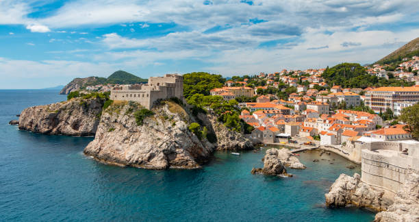 istock Lovrijenac Fortress and Dubrovnik 1317813447