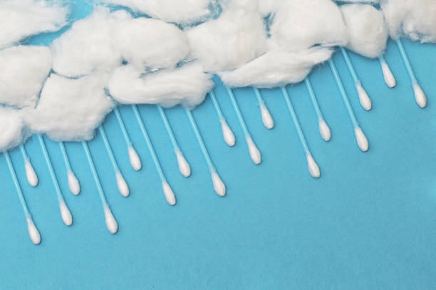 istock Abstract Drops Of Rain from Swab Cotton Ear Buds 1317815766
